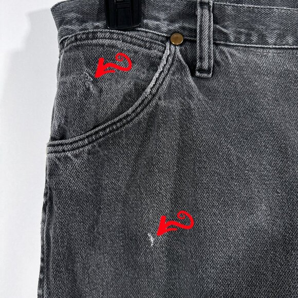 Wrangler Men's Gray Jeans‎ Size 38 - Picture 13 of 16